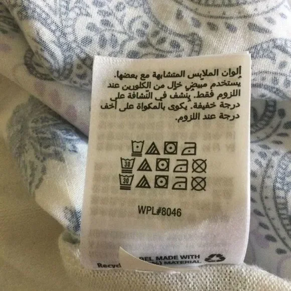 Style & Co Long Sleeve White Crew Neck Tee L‎ - Picture 7 of 10